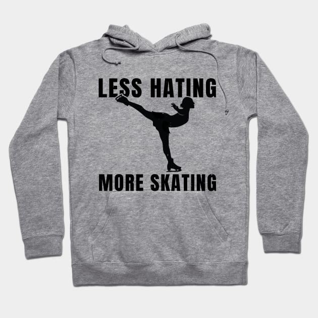 More Skating Girls Ice Skater Ice Skating Girl Hoodie by atomguy